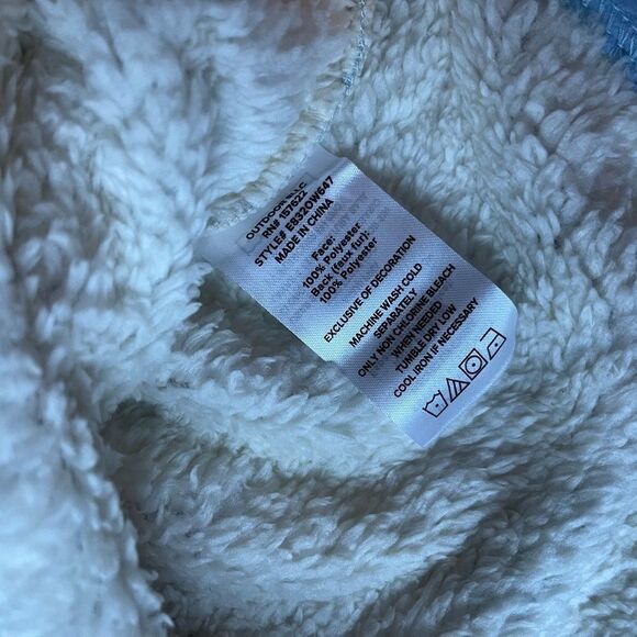 Kids 7/8 Eddie Bauer sherpa lined plaid button down top - Picture 5 of 6